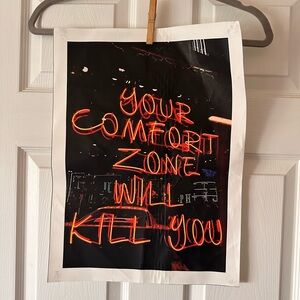 Motivational Neon Art Print - Black and Red